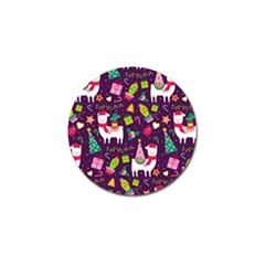 Colorful Funny Christmas Pattern Golf Ball Marker by Vaneshart