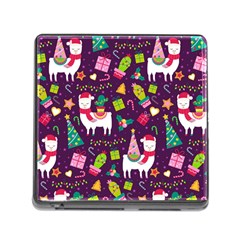 Colorful Funny Christmas Pattern Memory Card Reader (square 5 Slot) by Vaneshart