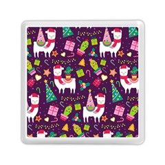 Colorful Funny Christmas Pattern Memory Card Reader (square)