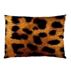 Leopard Skin Pattern Background Pillow Case by Vaneshart