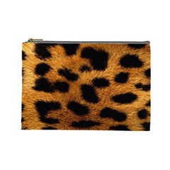 Leopard Skin Pattern Background Cosmetic Bag (large)