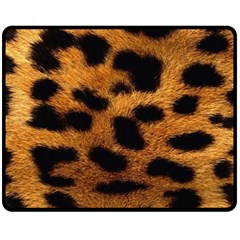 Leopard Skin Pattern Background Fleece Blanket (medium)  by Vaneshart