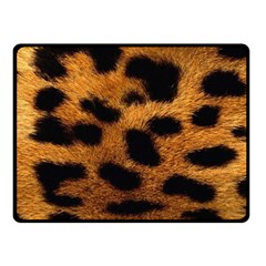 Leopard Skin Pattern Background Fleece Blanket (small) by Vaneshart