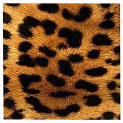 Leopard Skin Pattern Background Wooden Puzzle Square