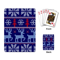 Knitted Christmas Pattern Playing Cards Single Design (rectangle) by Vaneshart