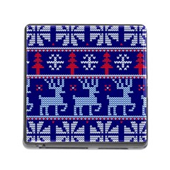 Knitted Christmas Pattern Memory Card Reader (square 5 Slot) by Vaneshart