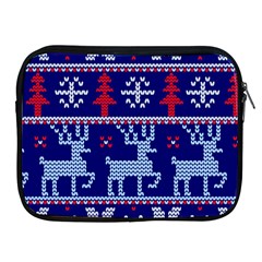 Knitted Christmas Pattern Apple Ipad 2/3/4 Zipper Cases by Vaneshart