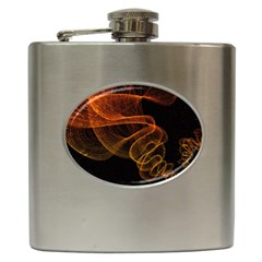 Circle Fractals Pattern Hip Flask (6 Oz)