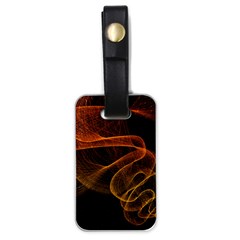 Circle Fractals Pattern Luggage Tag (one Side) by HermanTelo