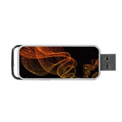 Circle Fractals Pattern Portable Usb Flash (one Side)