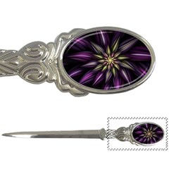 Fractal Flower Floral Abstract Letter Opener by HermanTelo