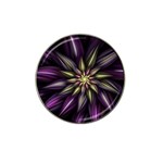 Fractal Flower Floral Abstract Hat Clip Ball Marker Front