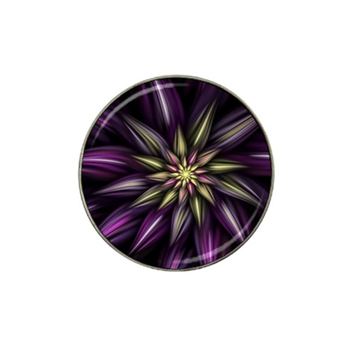 Fractal Flower Floral Abstract Hat Clip Ball Marker