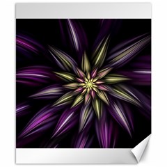 Fractal Flower Floral Abstract Canvas 8  X 10 