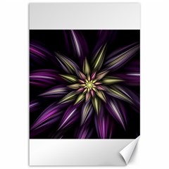 Fractal Flower Floral Abstract Canvas 12  X 18 