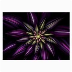 Fractal Flower Floral Abstract Large Glasses Cloth