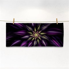 Fractal Flower Floral Abstract Hand Towel