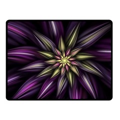 Fractal Flower Floral Abstract Fleece Blanket (small)