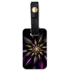 Fractal Flower Floral Abstract Luggage Tag (one Side)