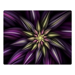 Fractal Flower Floral Abstract Double Sided Flano Blanket (large)  by HermanTelo