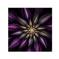 Fractal Flower Floral Abstract Small Satin Scarf (square)