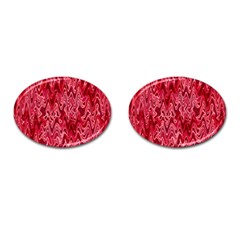 Background Abstract Surface Red Cufflinks (oval)