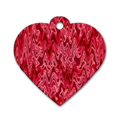 Background Abstract Surface Red Dog Tag Heart (one Side)