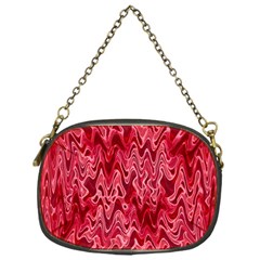 Background Abstract Surface Red Chain Purse (one Side)