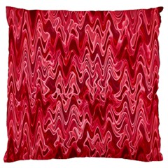 Background Abstract Surface Red Large Flano Cushion Case (one Side) by HermanTelo