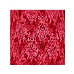 Background Abstract Surface Red Small Satin Scarf (square)