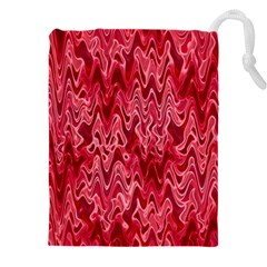 Background Abstract Surface Red Drawstring Pouch (5xl)