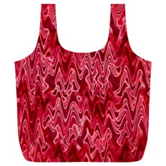 Background Abstract Surface Red Full Print Recycle Bag (xxxl)