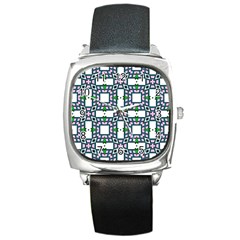 Illustrations Texture Modern Square Metal Watch