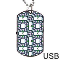 Illustrations Texture Modern Dog Tag Usb Flash (one Side)