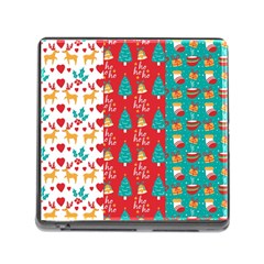 Funny Christmas Pattern Memory Card Reader (square 5 Slot) by Vaneshart