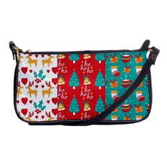 Funny Christmas Pattern Shoulder Clutch Bag