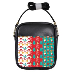 Funny Christmas Pattern Girls Sling Bag