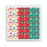 Funny Christmas Pattern Memory Card Reader (Square) Front