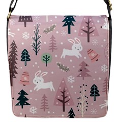 Winter Season Seamless Pattern Decoration Flap Closure Messenger Bag (s) by Vaneshart