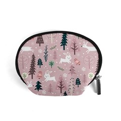 Winter Season Seamless Pattern Decoration Accessory Pouch (small) by Vaneshart