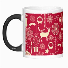 Christmas Pattern Background Morph Mugs by Vaneshart