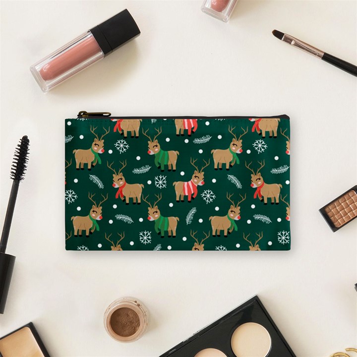 Cute Christmas Pattern Doodl Cosmetic Bag (Small)