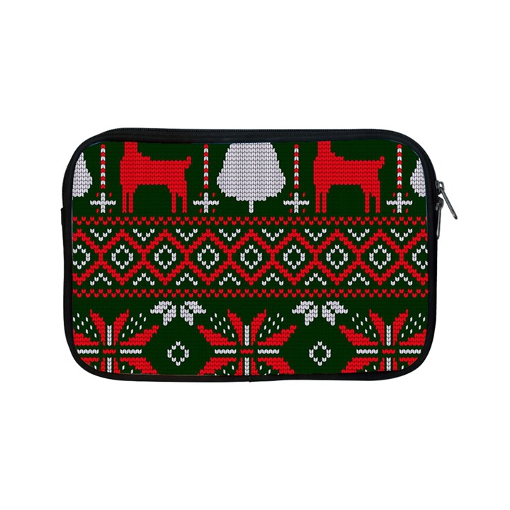 Christmas Pattern Knitted Design Apple iPad Mini Zipper Cases