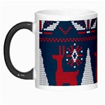 Knitted Christmas Pattern Morph Mugs Left