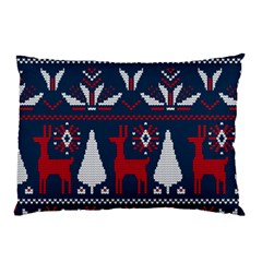 Knitted Christmas Pattern Pillow Case (two Sides) by Vaneshart