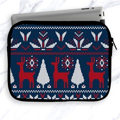 Knitted Christmas Pattern Apple Ipad 2/3/4 Zipper Cases by Vaneshart