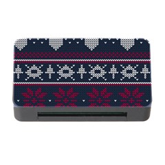 Beautiful Knitted Christmas Pattern Memory Card Reader With Cf by Vaneshart