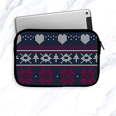 Beautiful Knitted Christmas Pattern Apple Ipad Mini Zipper Cases by Vaneshart