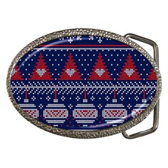 Beautiful Knitted Christmas Pattern Belt Buckles by Vaneshart