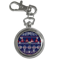 Beautiful Knitted Christmas Pattern Key Chain Watches by Vaneshart